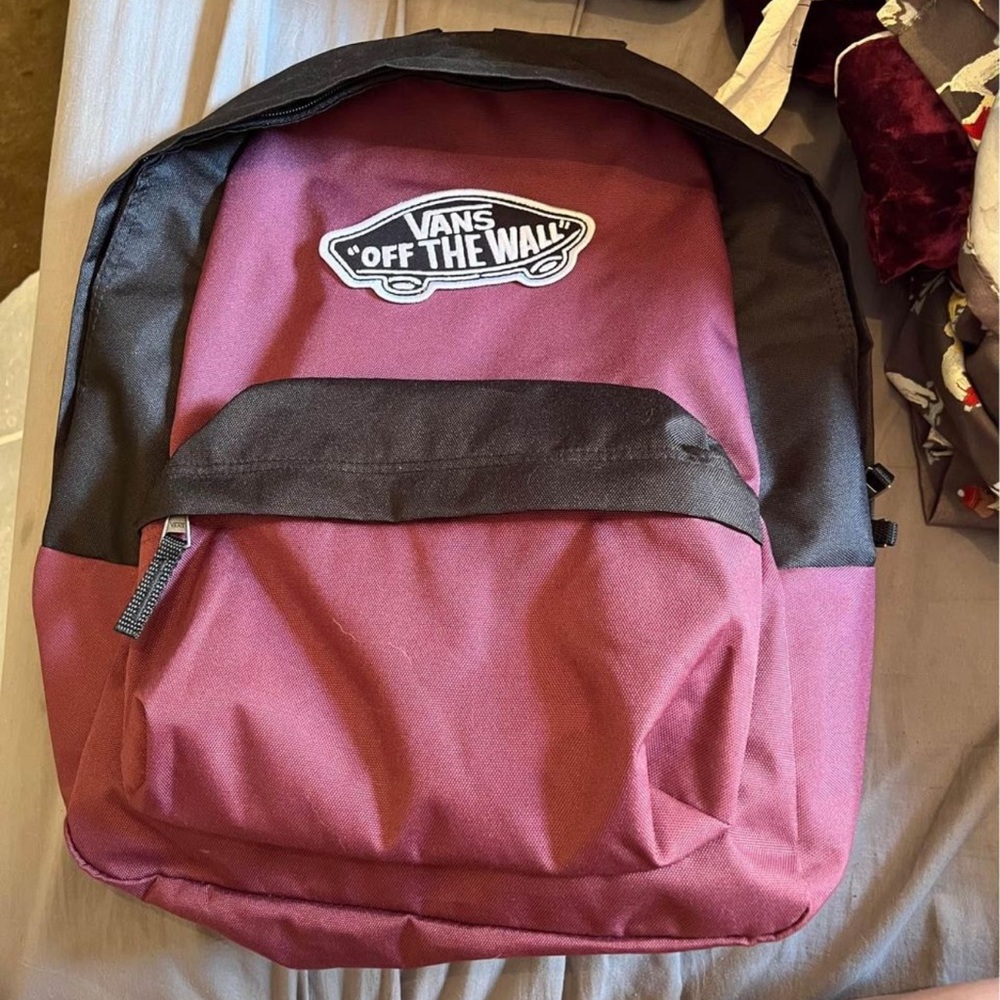 Maroon VANS backpack